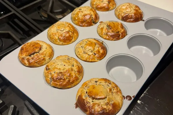Supersonic Blueberry Banana Muffins