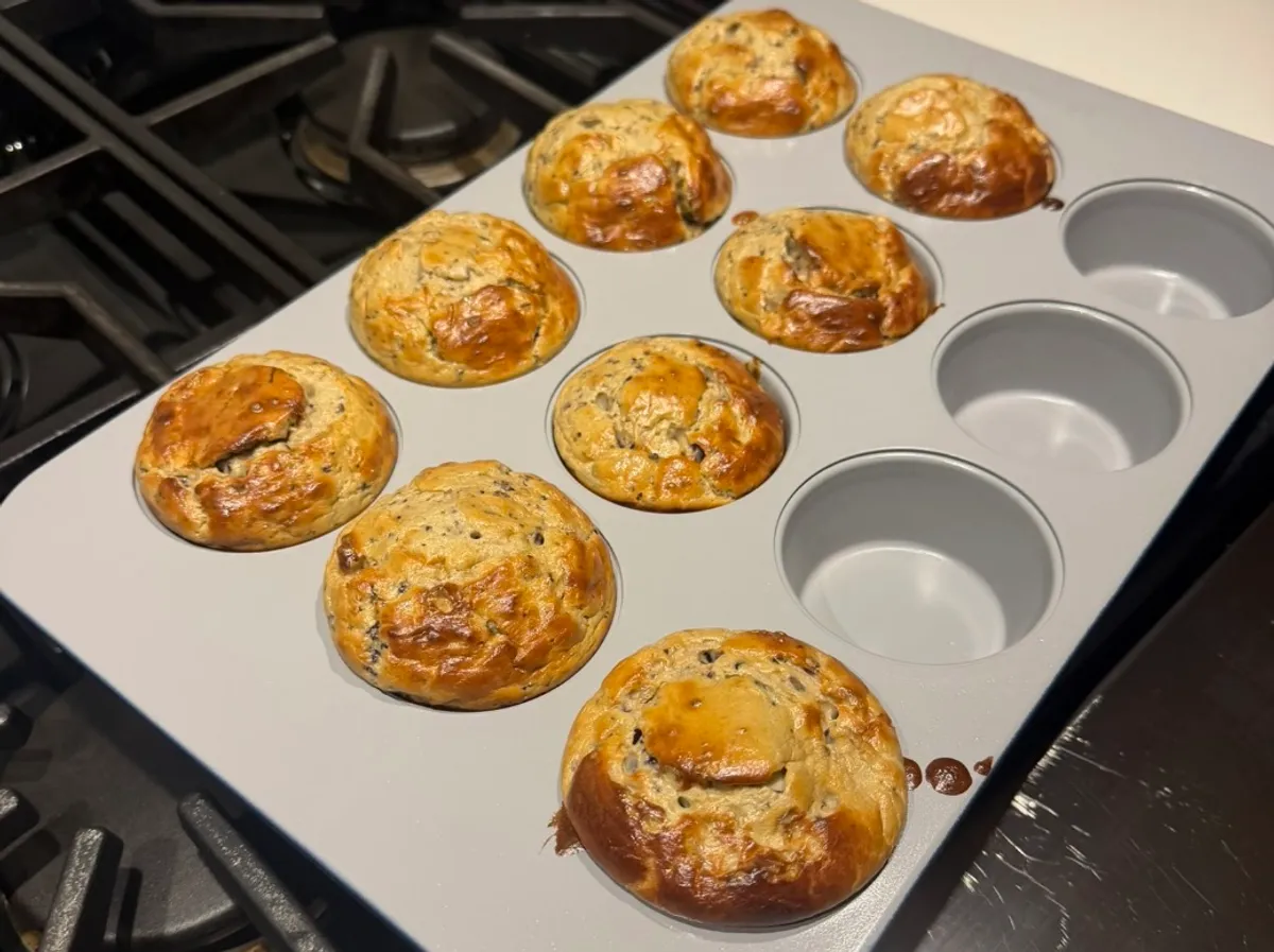 Supersonic Blueberry Banana Muffins